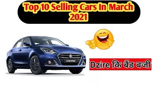 Top 10 Selling Cars In March 2021