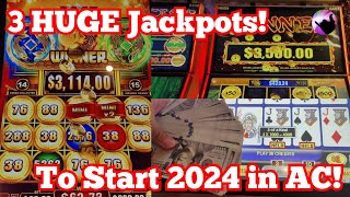 3 HUGE Jackpots to Start 2024 in Atlantic City!