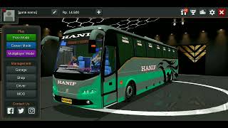 hanif travels livery for Volvo b9r | bussid | indian mods | bus simulator Indonesia | Bangladesh mod