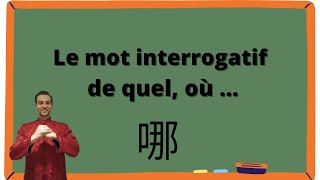 Le mot interrogatif de quel, lequel et où ?