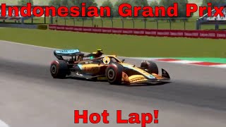 F1 2022 Lando Norris Indonesian Grand Prix Hot Lap!