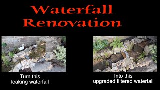 full waterfall renovation video With Aquascape 12 inch spillway filter