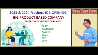 Freshers Job and Internship Opportunity in BIG Product-based Org | 2023, 20224 Passout | May 2024