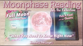 🌕🍓FULL MOON IN ♐️SAGITTARIUS🔮COLLECTIVE READING✨PICK A CARD🧿CHARMS🔮"WHAT YOU NEED TO KNOW RIGHT NOW"