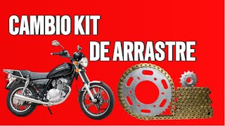 Paso a paso cambio KIT de arrastre  SUZUKI GN 125