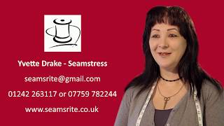 30 Second video - Yvette, Seamstress of SeamsRite, Cheltenham, Gloucestershire