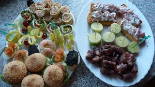 Kalte Platte  -  Fingerfood -  Sakuska - Snack für kleine Hunger