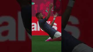 FIFA 23 PS5 Gameplay | France Mbappe beats defender and scores. | FIFA World Cup Qatar #shorts