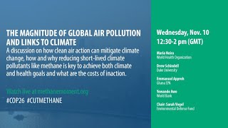 The Magnitude of Global Air Pollution and Links to Climate   COP26