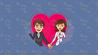 Doctor weds Engineer - Animated Custom Bride Groom Save the Date Video Invitation