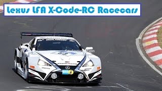 Lexus LFA X-Code-RC Racecars, the two racers in action on the Nurburgring