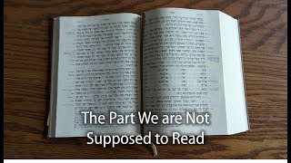 The Part We are Not Supposed to Read