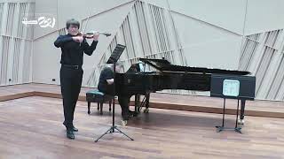 Dawid Kasprzak performs Mozart's Violin Sonata in E minor, K. 304, Allegro and Tempo di Menuetto