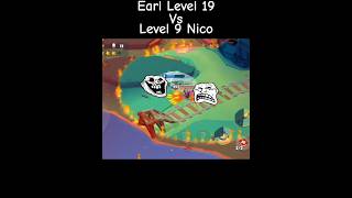 Level 9 Nico vs Level 19 Earl #zooba