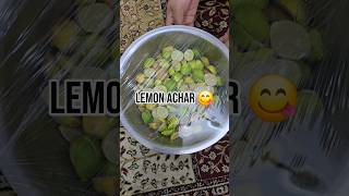 making tasty lemon achar 🤤🤤 #lemon #buckle #achar #recipe #tasty #food #shortvideo #ytshorts