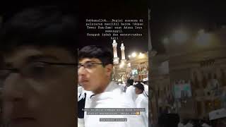 begini suasana di depan masjidil harom saat adzan isya memanggil ...!!! #makkah