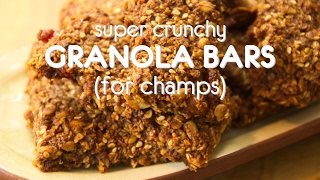 Super Crunchy Granola Bars for Champs