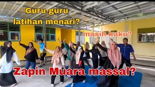 Guru-guru SLBN Muara Bungo latihan menari Zapin Muara