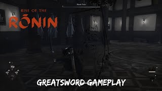 Greatsword Weapons Gameplay - RISE OF THE RONIN PS5 Weapons Twilight Difficulty (4K HDR)