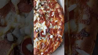 hot weiner pizza food review #pizza #food review