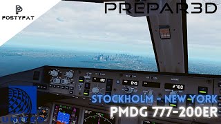 [P3D V5.2] l PMDG 777-200ER l Stockholm - New York l Full Flight