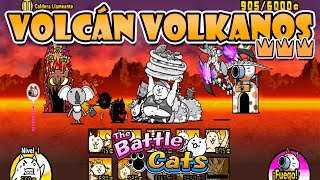 Fases Legendarias: Volcán Volkanos (3 coronas/estrellas) | The Battle Cats