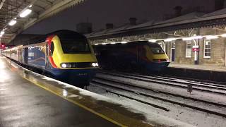 (HD ) East Midlands trains intercity 125 power cars 43046+43043 stand in for a meridian