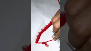 How to Make a Knitting yarn &Beads Covered Elastic hair tie hair Band/ scruncchie