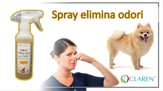 Spray elimina odori per cani - Claren Bio