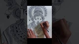 Ganapati drawing || mandala drawing Ganapati || #shorts #tradingshorts #ytshorts #ganeshchaturthi