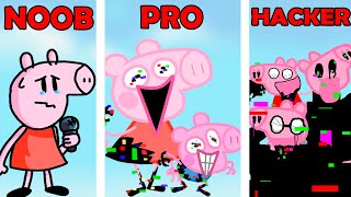 FNF Peppa Pig Character Test | NOOB vs PRO vs HACKER | Gameplay VS Playground