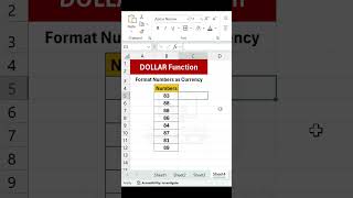 Master the Excel DOLLAR Function |  Format Numbers as Currency Easily