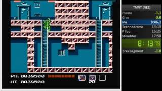 TMNT Speedrun (NES) 17:53