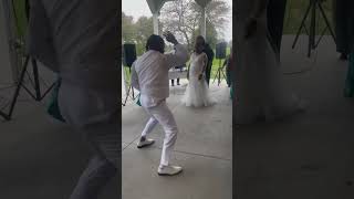 Dad killing it on his wedding day #pleasesubscribe #trending #shorts #fyp #wedding #fallseason #2022