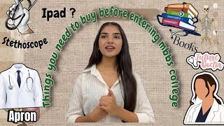 What to buy for 1st year of medical college 🩺👩‍⚕️| books guide | senior interaction 😱🫂