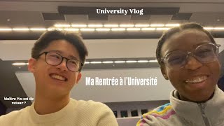 uni vlog @ paris dauphine 📚 : first week, friends, library and food 🍝