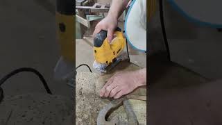 Carpenter made cutting board from walnut wood