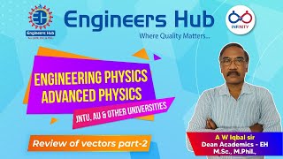 Engineering Physics || Advanced Physics || Review of Vector || Part 2 || By A W Iqbal sir