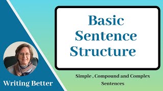 Basic English sentence structure: Simple, Compound, Complex, Compound/Complex