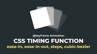 CSS Timing Function | CSS Ease-In, Ease-In-Out, Steps, Cubic-Bezier | Learn HTML & CSS3 Animation