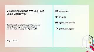 Visual Debugging in the Agoric VM - Office Hours (Aug 21, 2022)