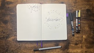 Plan With Me - Bullet Journal Set Up December 2023