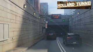 driving in the Holland Tunnel