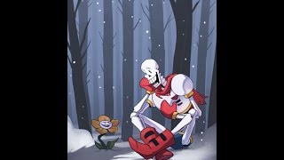 Undertale Comic Dub - Tall skeleton and his flower friend talk with each other