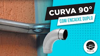 Curva 90° com Encaixe Duplo