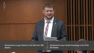 Daniel Blaikie MP (Elmwood Transcona) Pays Tribute to his Father, the late Bill Blaikie MP