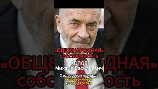 О классовой природе государства и собственности [М. В. Попов] #Попов #СвободноеВремя #shorts