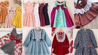 Baby girl summer dress designs ideas|| latest  simple fabric baby girl frock designs ideas for girls