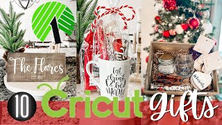 10 Dollar Tree Christmas DIY's Gift Ideas Using Cricut **2022**