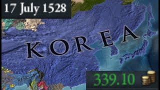 Korea tall and wide EU4 1.36 King of kings